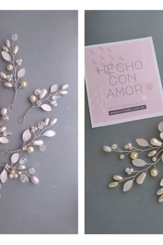 Tocado de Novia Elizabeth en Pins | Diseño Versátil y Personalizable 