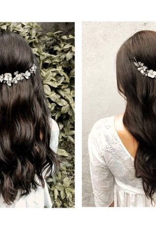 Tiara Keiko Floral Japonesa | Cristales y Strass