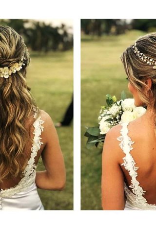 Corona de Flores Malva para Novias y Eventos | Argentina