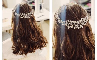 Corona de Ramitas Alegra - Tiara de Novia Artesanal | Trihada Argentina
