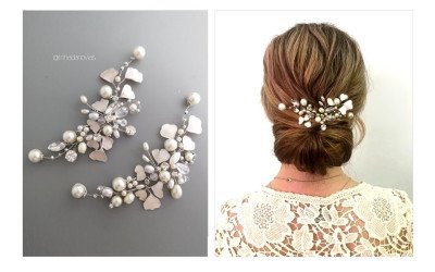 Tocado Ginkgo para Novias y Eventos | Diseño Exclusivo 
