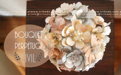 Ramo perpetuo civil, plata y offwhite