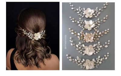 Tocado Delfina con flor