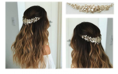 Tocado de flores Fiona