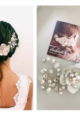 Tocado Carmela: Accesorio de Alta Costura para Novias y Eventos | Argentina
