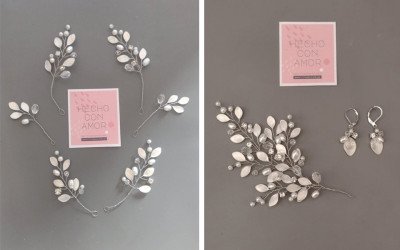 Pins de Hojitas Muriel: Tocados Flexibles para Novias y Eventos | Trihada