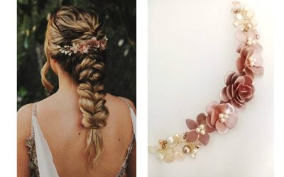 Tocado Stephie : Bouquet Romántico para Novias y Eventos | Diseño Artesanal
