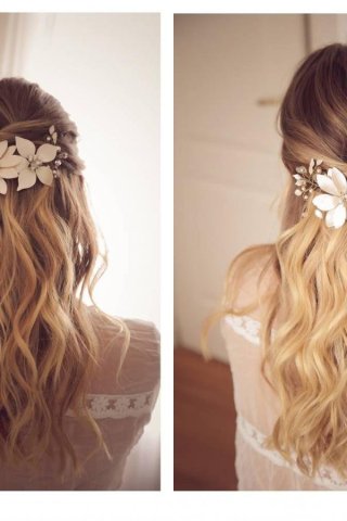 Tocado de Flores Agustina: Diseño Personalizado para Novias y Eventos | 
