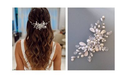 Tocado Helga: Diseño Exclusivo para Novias y Eventos