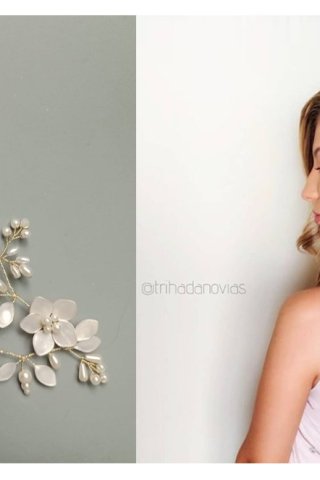 Tocado Sakura: Accesorio Versátil de Cerezo en Flor para Novias y Eventos | 