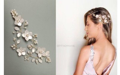 Tocado Sakura: Accesorio Versátil de Cerezo en Flor para Novias y Eventos | 