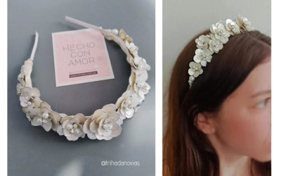 Corona de flores Elena