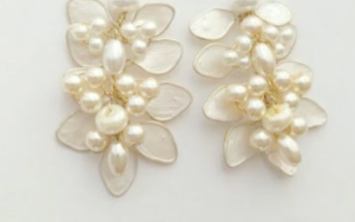 Aros de nacar y perlas