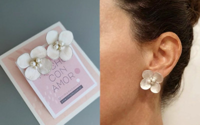 Aros Alegra de Flores para Novias e Invitadas 